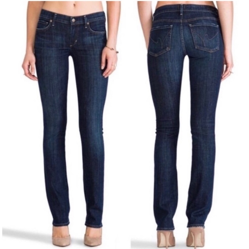 Citizens of Humanity Ava Low Rise Straight Leg Jeans‎ Dark Wash Size 28
